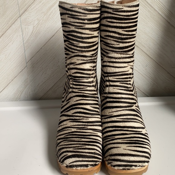 NEW Swedish Hasbeens zebra 90s clog boots 38 - Picture 5 of 11